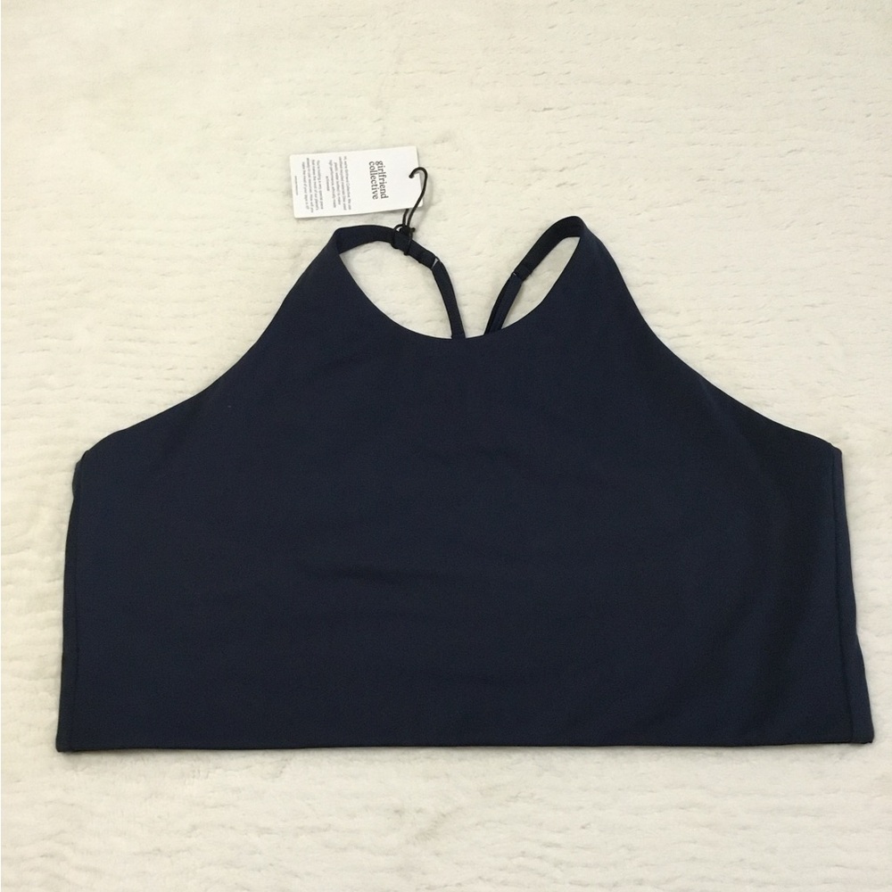 Girlfriend Collective Topanga Bra Navy 5XL NWT